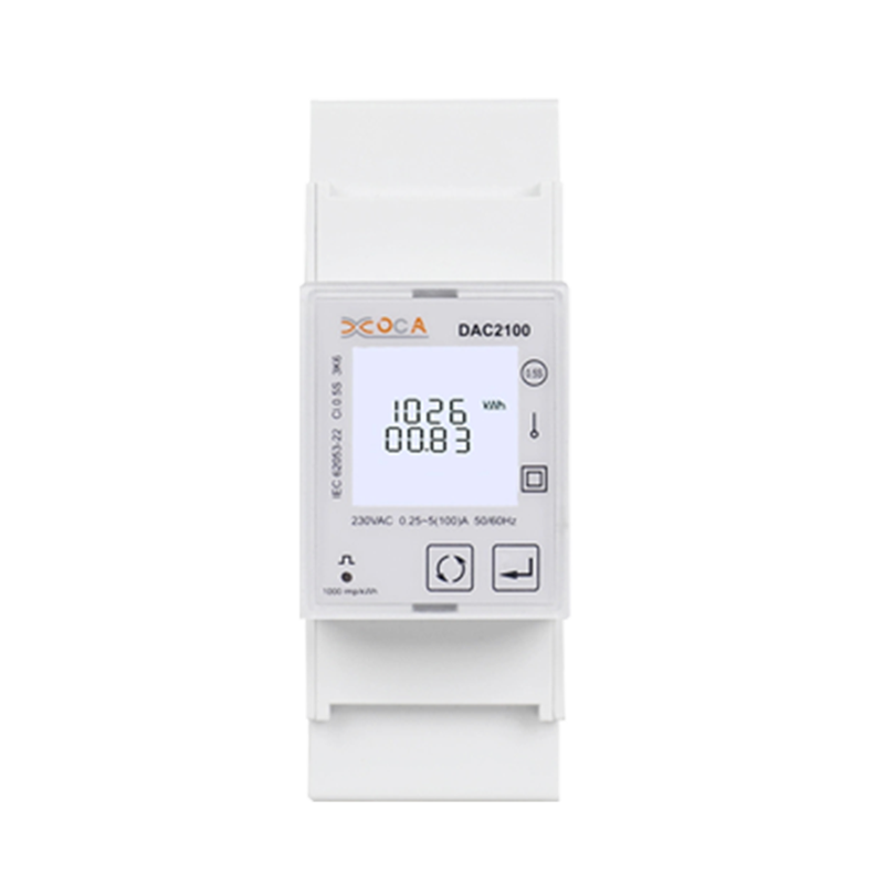 Dac2100 มิเตอร์วัดพลังงาน Modbus อัจฉริยะแบบราง DIN เฟสเดียว