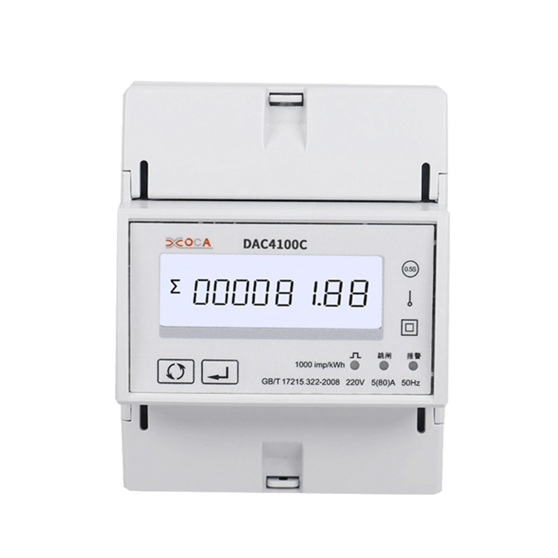 DAC4100C เครื่องวัดพลังงานแบบรีโมทคอนโทรล DIN Rail Modbus เฟสเดียว