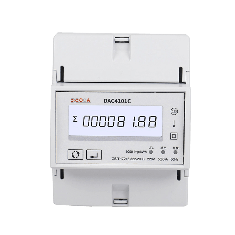 Dac4101C มิเตอร์วัดพลังงานไฟฟ้า Modbus แบบจ่ายล่วงหน้าแบบรีเลย์พร้อมรีเลย์