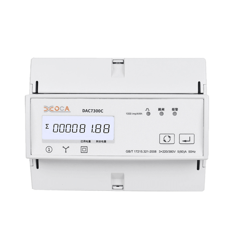 DAC7300C ราง DIN สามเฟส Modbus AC รีเลย์มิเตอร์ไฟฟ้า