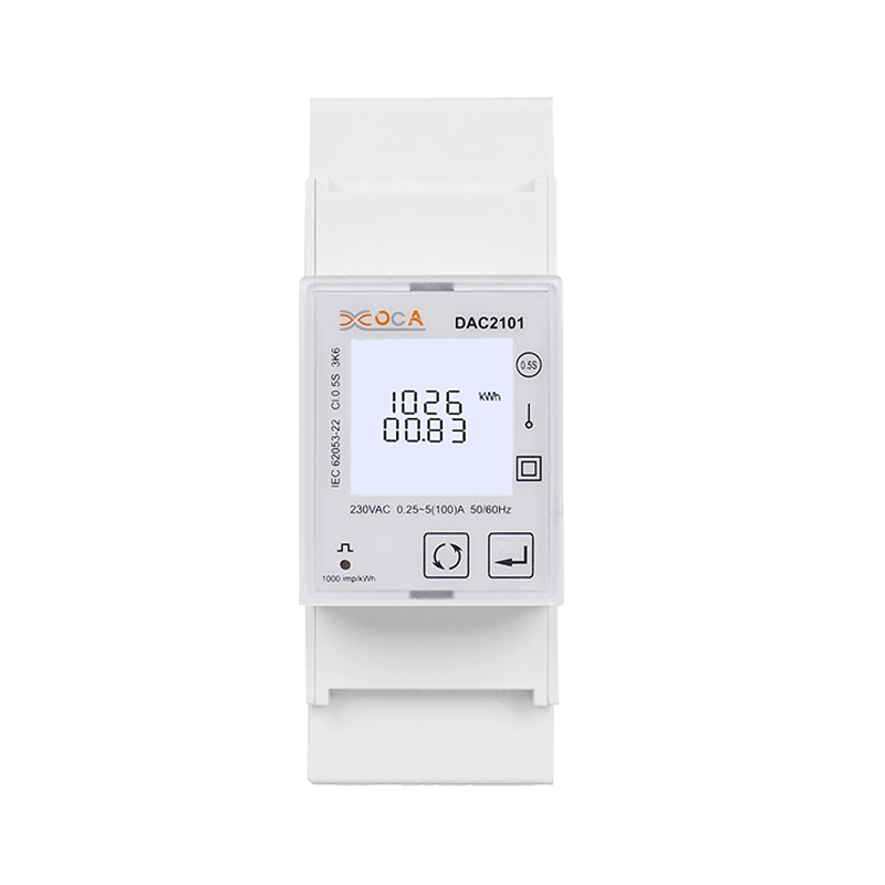 DAC2101C กลางการรับรองความแม่นยำสูง Single Phase Multi-function Modbus การสื่อสาร 2T House/อุตสาหกรรม DIN rail ไฟฟ้าเมตร