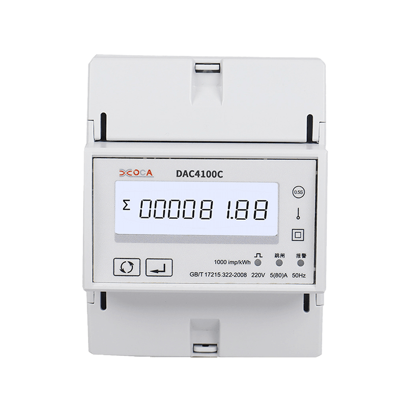 DAC4100C เครื่องวัดพลังงานแบบรีโมทคอนโทรล DIN Rail Modbus เฟสเดียว