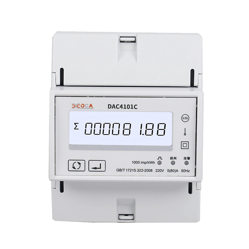 Dac4101c มิเตอร์วัดพลังงานระยะไกลแบบเติมเงิน Lora Electric แบบราง DIN เฟสเดียว